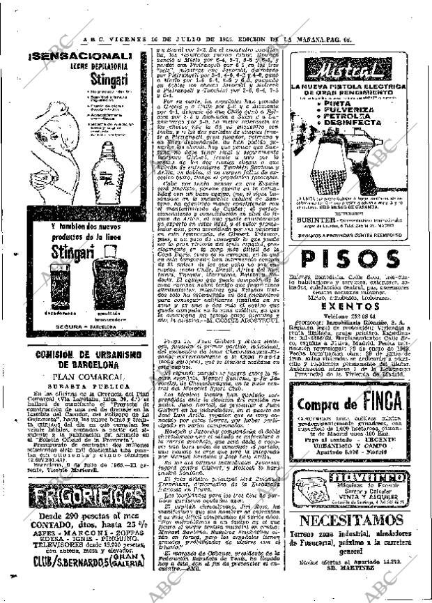 ABC MADRID 16-07-1965 página 66