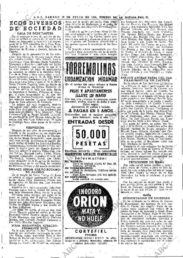 ABC MADRID 17-07-1965 página 62