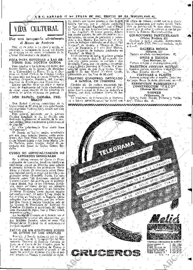 ABC MADRID 17-07-1965 página 63