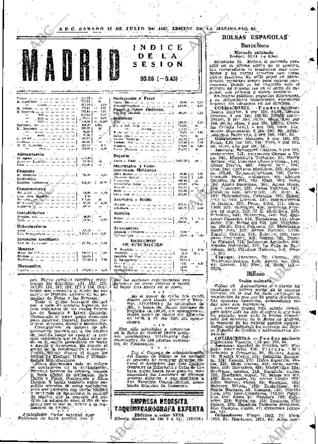 ABC MADRID 17-07-1965 página 65