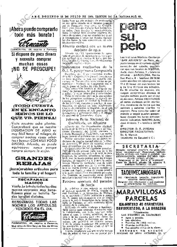 ABC MADRID 18-07-1965 página 66