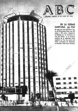 ABC MADRID 20-07-1965 página 1
