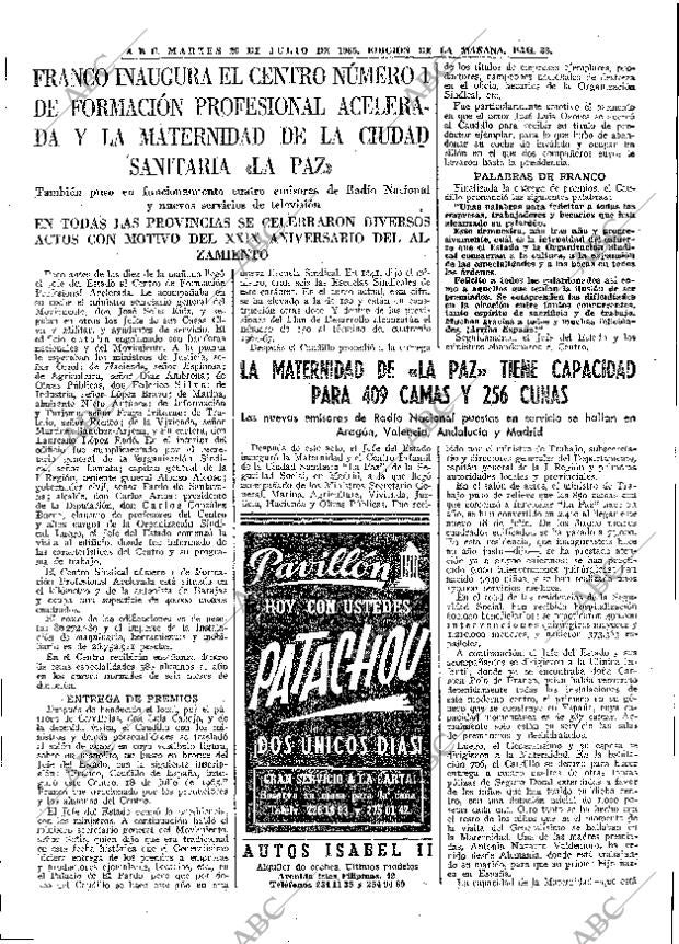 ABC MADRID 20-07-1965 página 33