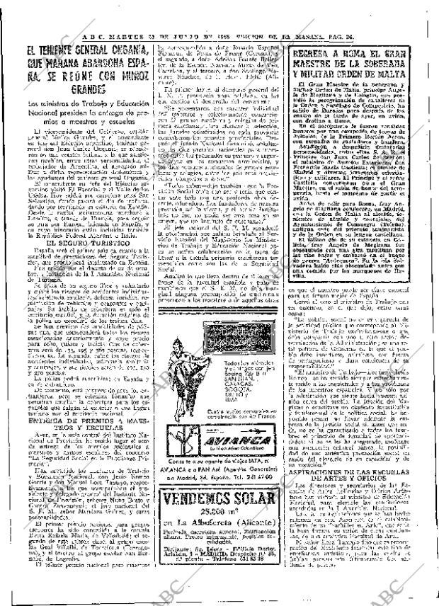 ABC MADRID 20-07-1965 página 36