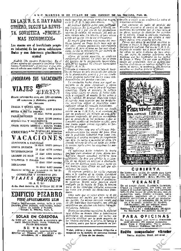 ABC MADRID 20-07-1965 página 38