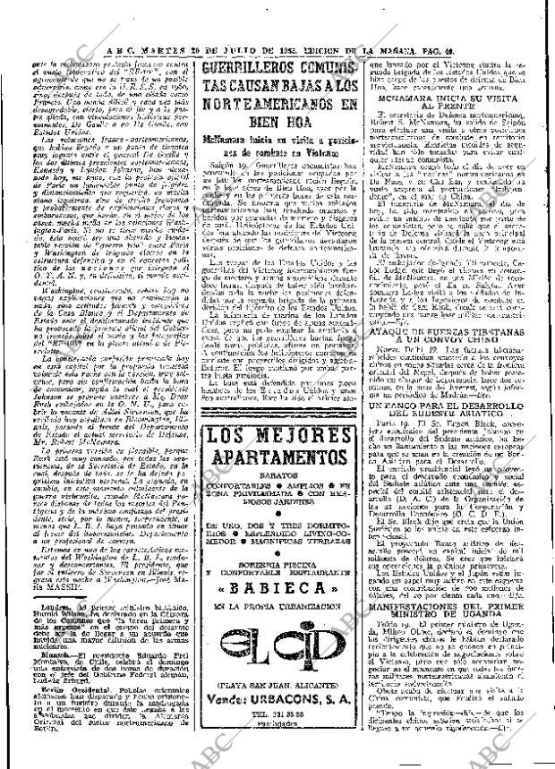 ABC MADRID 20-07-1965 página 40