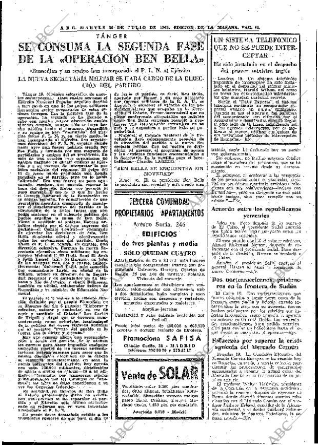 ABC MADRID 20-07-1965 página 41