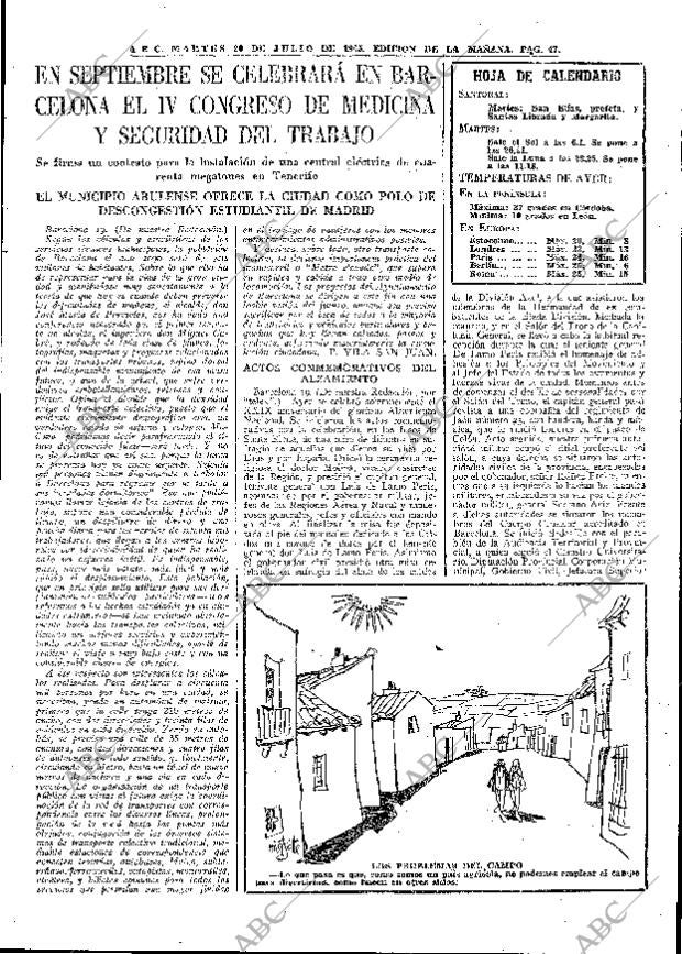 ABC MADRID 20-07-1965 página 47