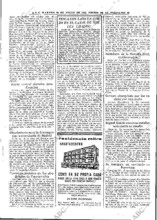 ABC MADRID 20-07-1965 página 49