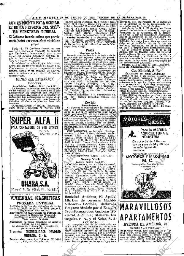 ABC MADRID 20-07-1965 página 60