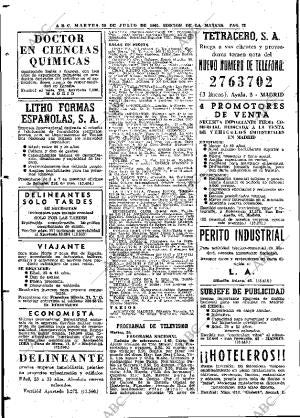 ABC MADRID 20-07-1965 página 72