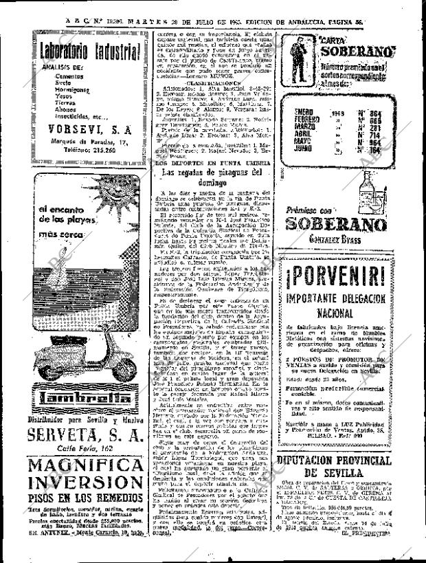 ABC SEVILLA 20-07-1965 página 56