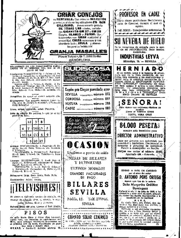 ABC SEVILLA 20-07-1965 página 61