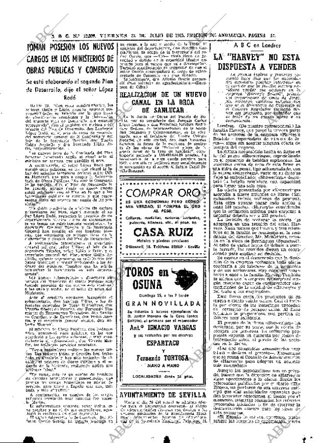 ABC SEVILLA 23-07-1965 página 47