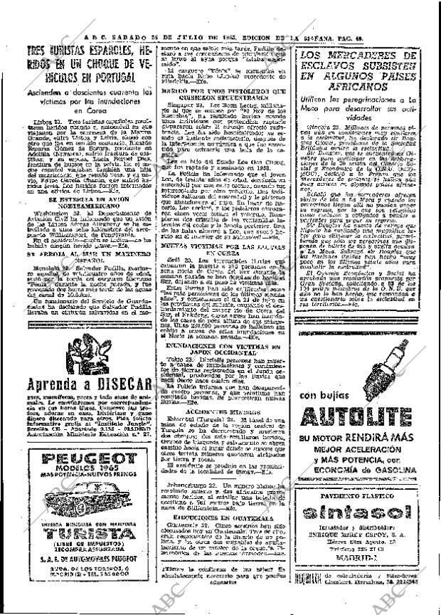 ABC MADRID 24-07-1965 página 40