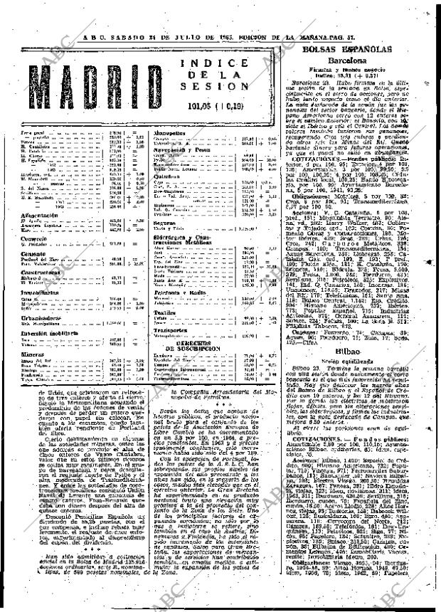 ABC MADRID 24-07-1965 página 57