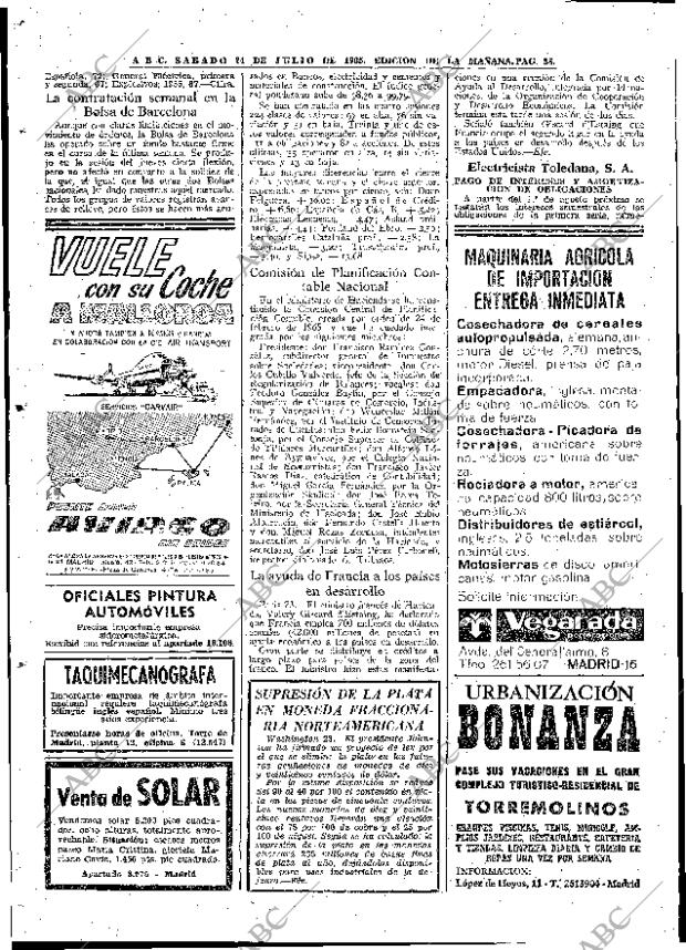 ABC MADRID 24-07-1965 página 58