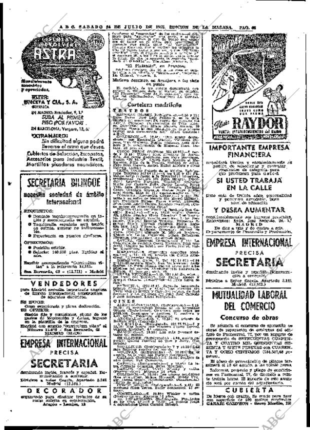 ABC MADRID 24-07-1965 página 66