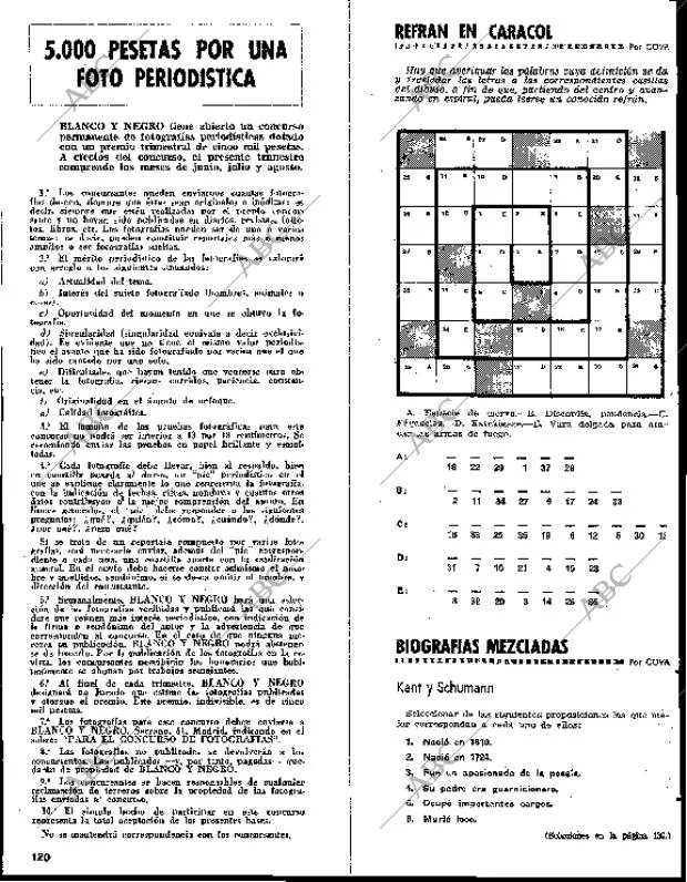 BLANCO Y NEGRO MADRID 24-07-1965 página 120
