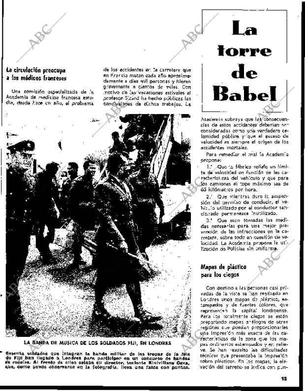 BLANCO Y NEGRO MADRID 24-07-1965 página 13