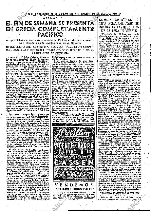 ABC MADRID 25-07-1965 página 49