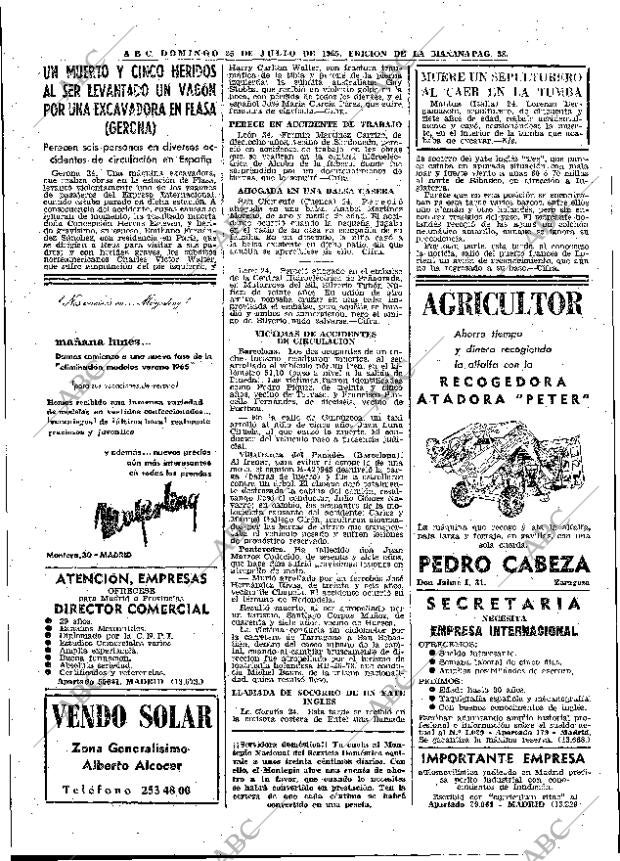 ABC MADRID 25-07-1965 página 58