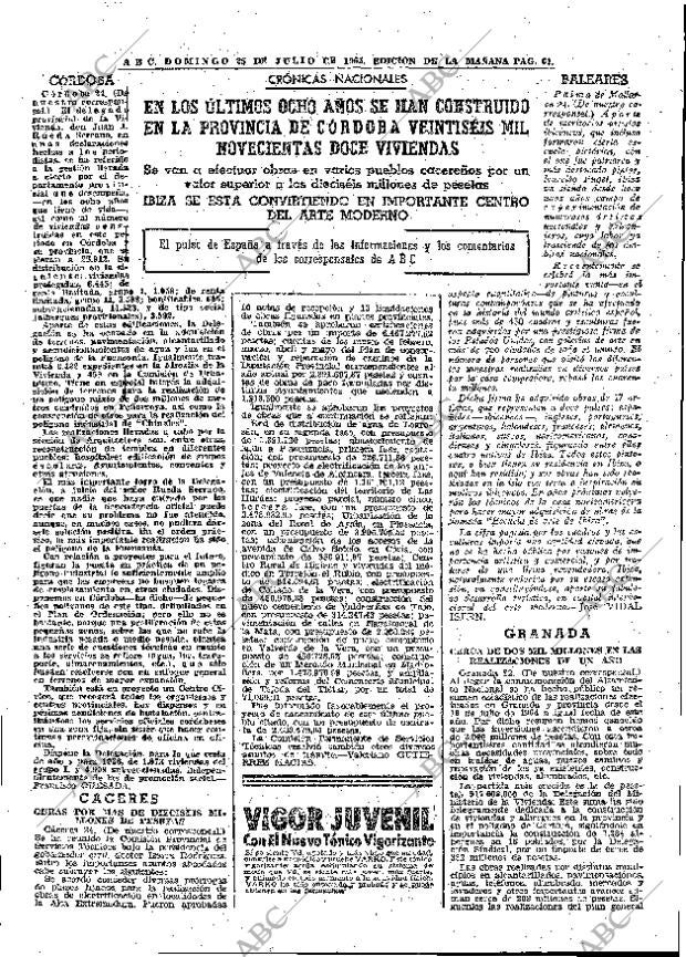 ABC MADRID 25-07-1965 página 61