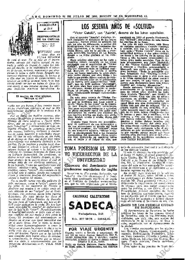 ABC MADRID 25-07-1965 página 65