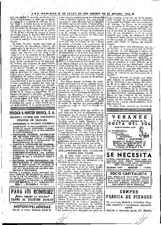 ABC MADRID 25-07-1965 página 68