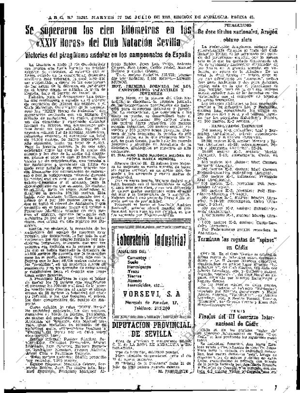 ABC SEVILLA 27-07-1965 página 43