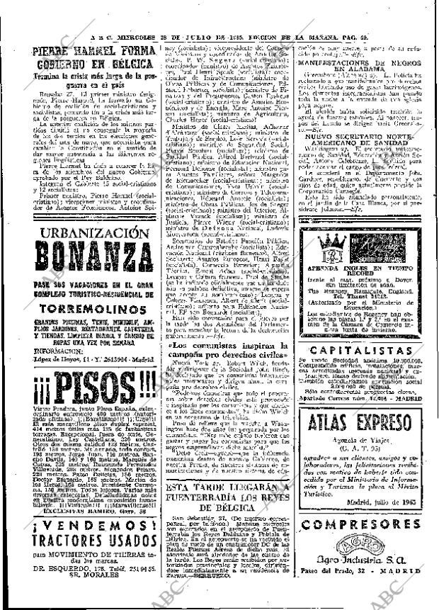 ABC MADRID 28-07-1965 página 40