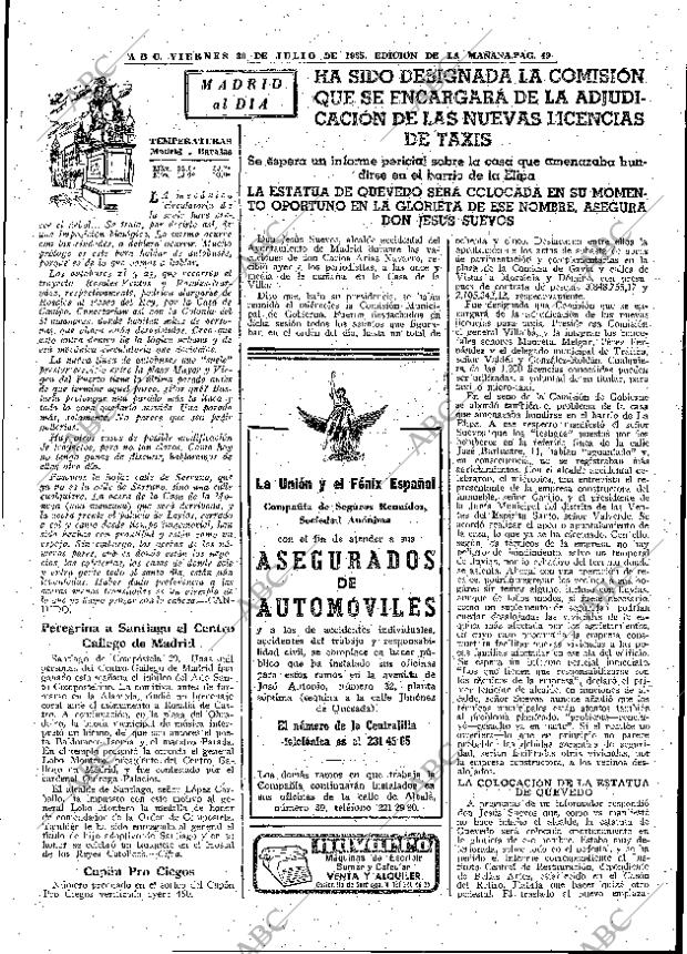 ABC MADRID 30-07-1965 página 49