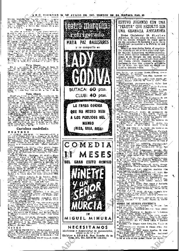 ABC MADRID 30-07-1965 página 63