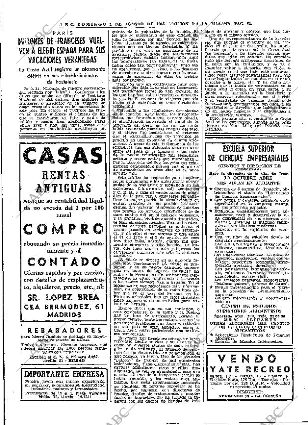 ABC MADRID 01-08-1965 página 52