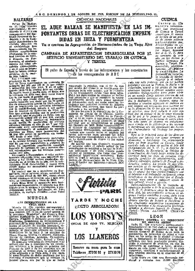 ABC MADRID 01-08-1965 página 61
