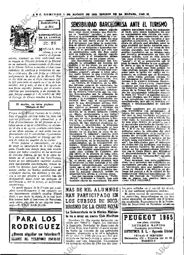 ABC MADRID 01-08-1965 página 65