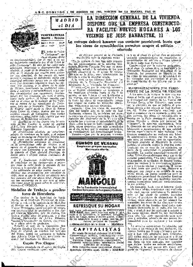 ABC MADRID 01-08-1965 página 67