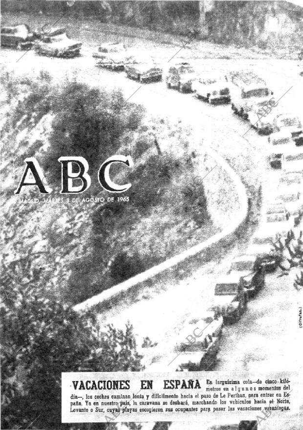 ABC MADRID 03-08-1965 página 1