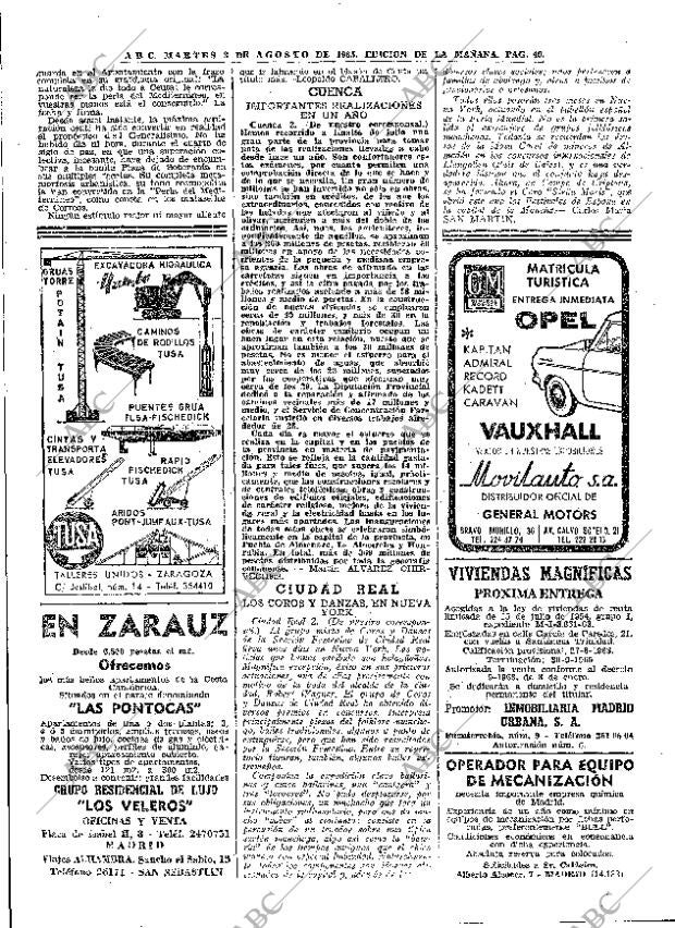 ABC MADRID 03-08-1965 página 40