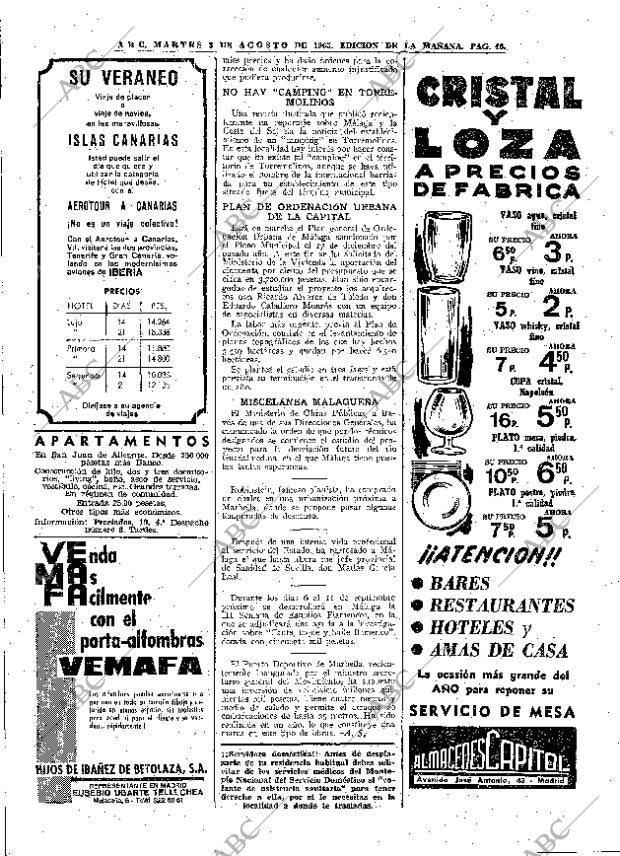 ABC MADRID 03-08-1965 página 46