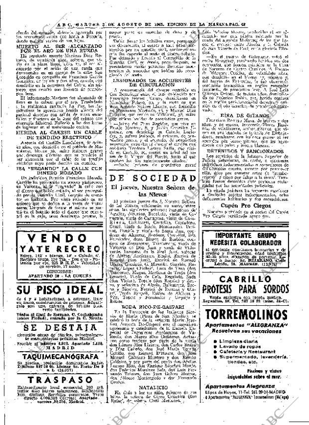 ABC MADRID 03-08-1965 página 48
