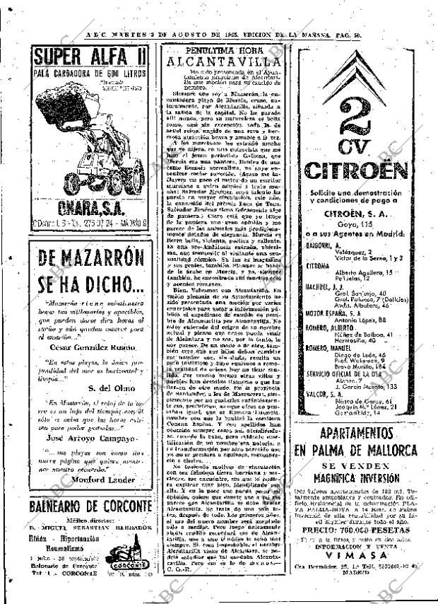 ABC MADRID 03-08-1965 página 50
