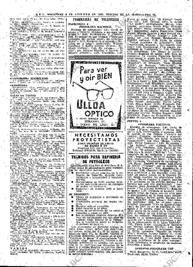 ABC MADRID 04-08-1965 página 61