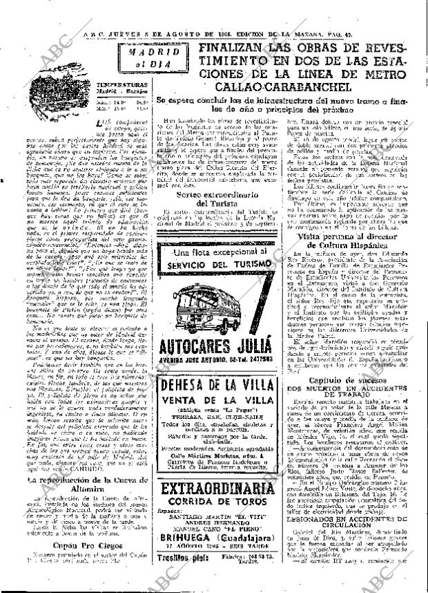 ABC MADRID 05-08-1965 página 43