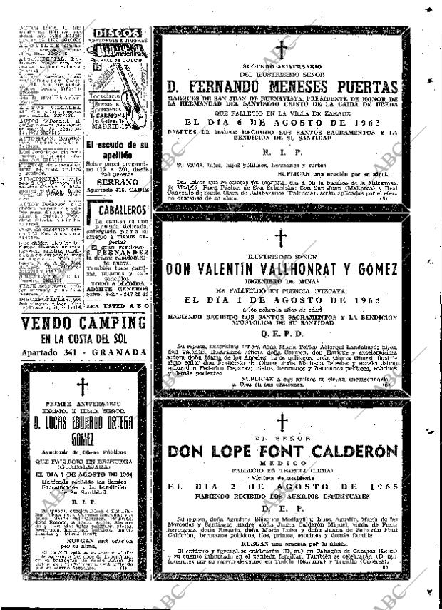 ABC MADRID 05-08-1965 página 65