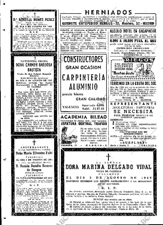 ABC MADRID 05-08-1965 página 66