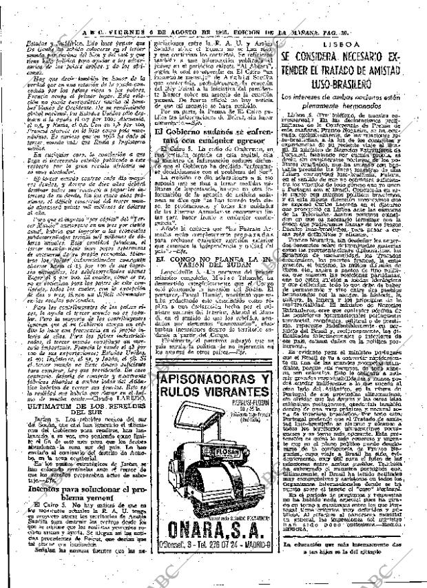 ABC MADRID 06-08-1965 página 30