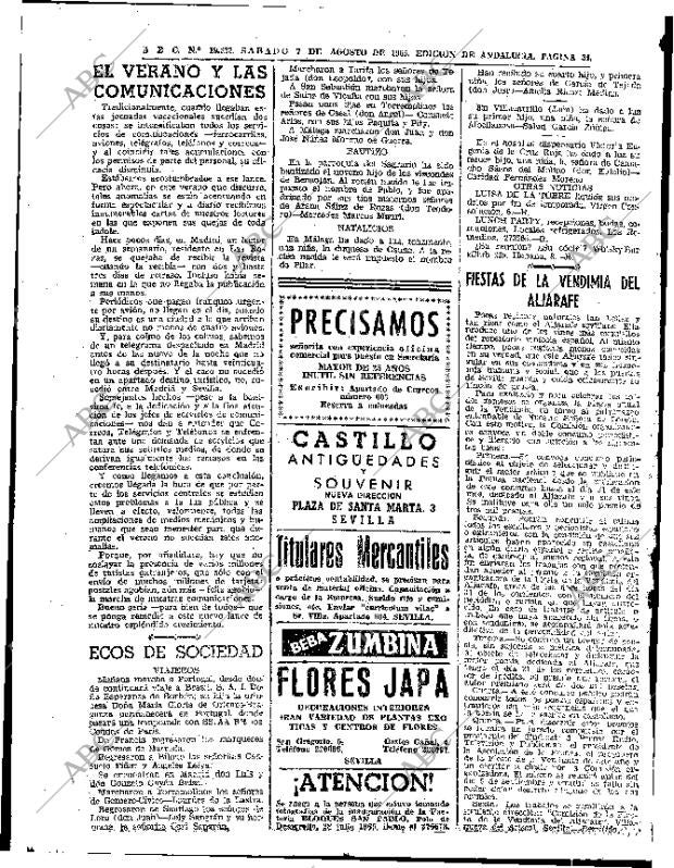 ABC SEVILLA 07-08-1965 página 34