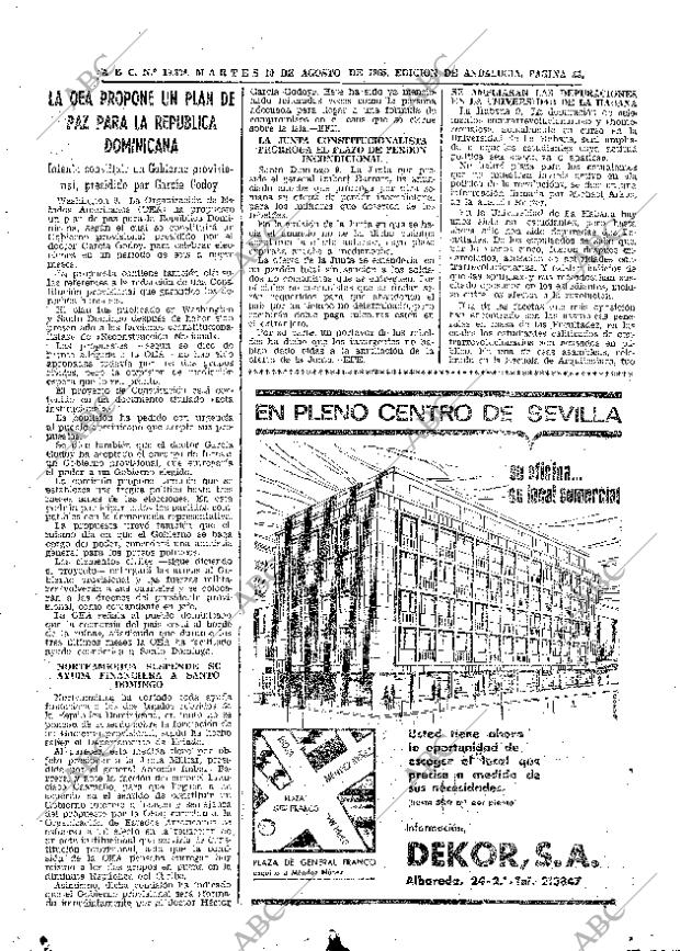 ABC SEVILLA 10-08-1965 página 23