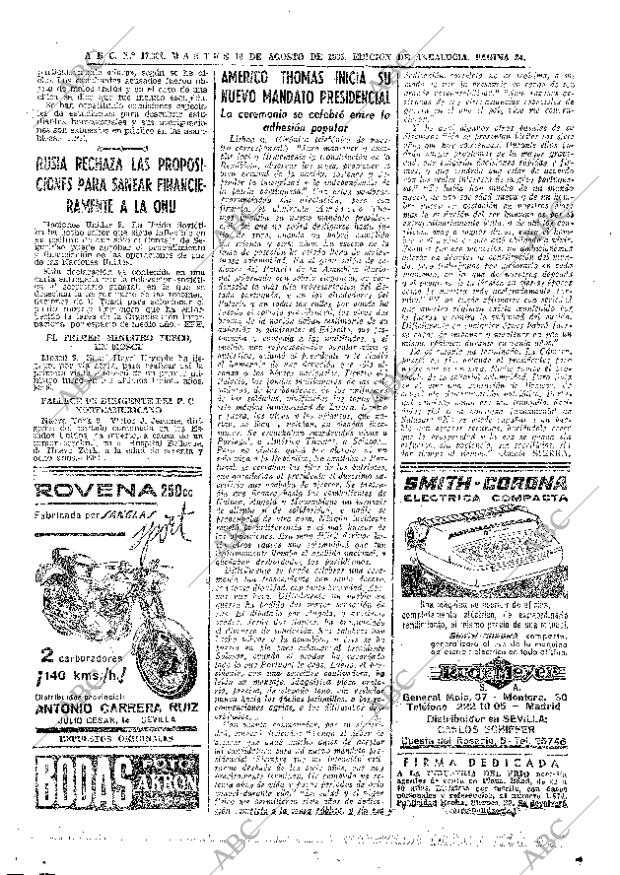 ABC SEVILLA 10-08-1965 página 24